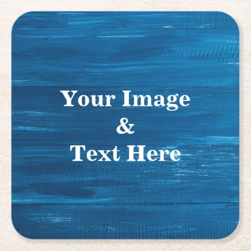 Personalized Custom Your Own Photo Wooden Square Paper Coaster