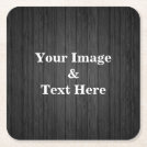 Personalized Custom Your Own Photo Wooden Square Paper Coaster Personalized Custom Your Own Photo Wooden Square Paper Coaster