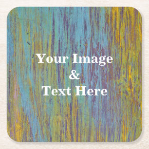 Personalized Custom Your Own Photo Wooden Square Paper Coaster