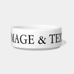 Personalized Custom Your Own PhotoCeramic Pet Bowl<br><div class="desc">You can add your favourite photo. This is perfect gift idea. Personalize with your name and other text.</div>