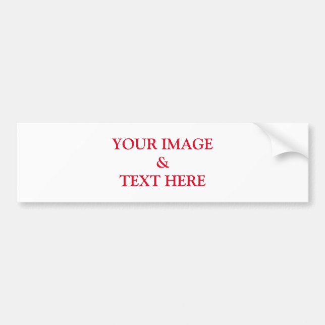 Personalized Custom Your Own Text Bumper Sticker (Front)