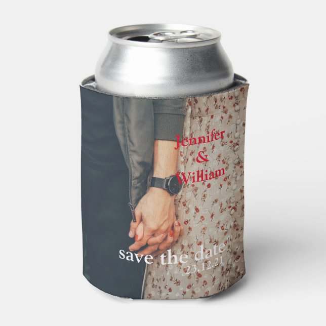 Personalized Custom Your Own Wedding Photo Can Coo Can Cooler (Can Front)
