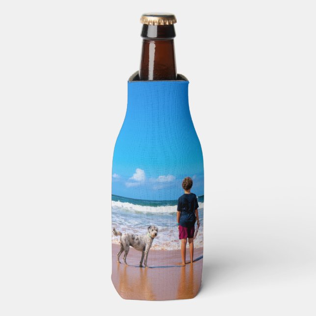 Personalized Custom Your Pet Photo Bottle Cooler (Bottle Front)