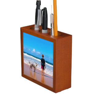 Personalized Custom Your Pet Photo Desk Organizer