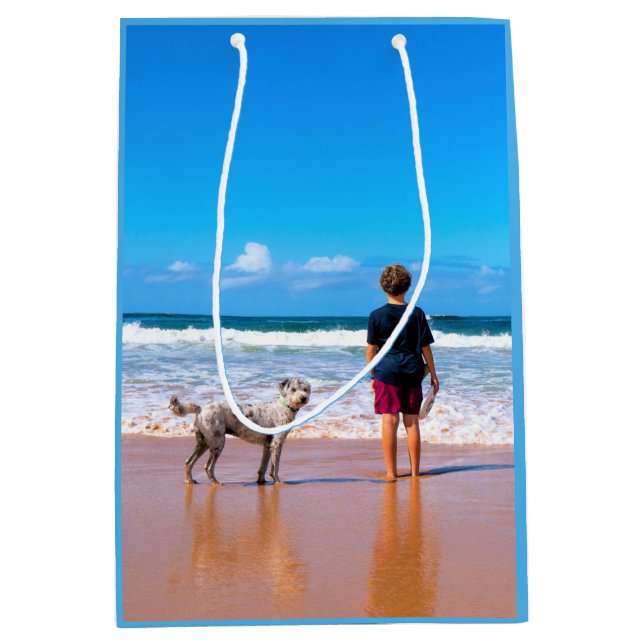 Personalized Custom Your Pet Photo Gift Bag (Front)