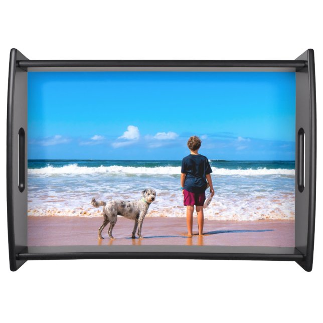 Personalized Custom Your Pet Photo Serving Tray (Front)