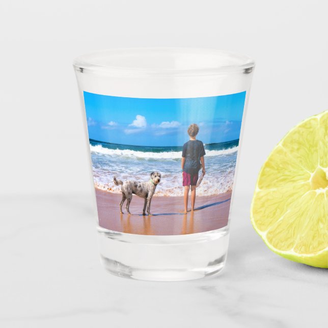 Personalized Custom Your Pet Photo Shot Glass Gift (Front)