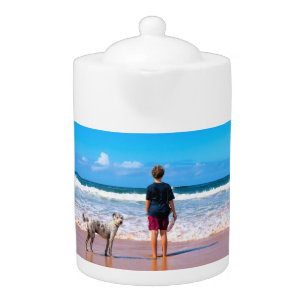 Personalized Custom Your Pet Photo Teapot