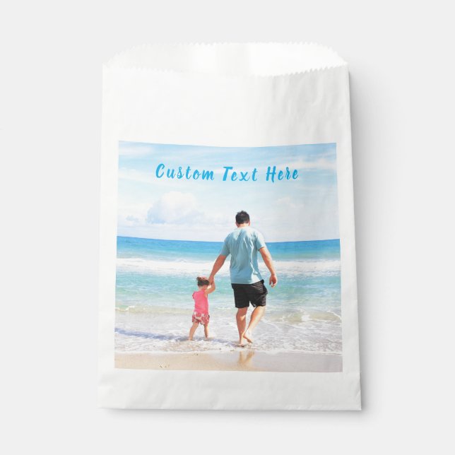 Personalized Custom Your Photo and Text Favor Bags (Front)