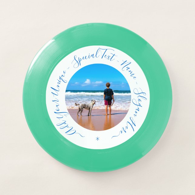 Personalized Custom Your Photo and Text Frisbee (Front)