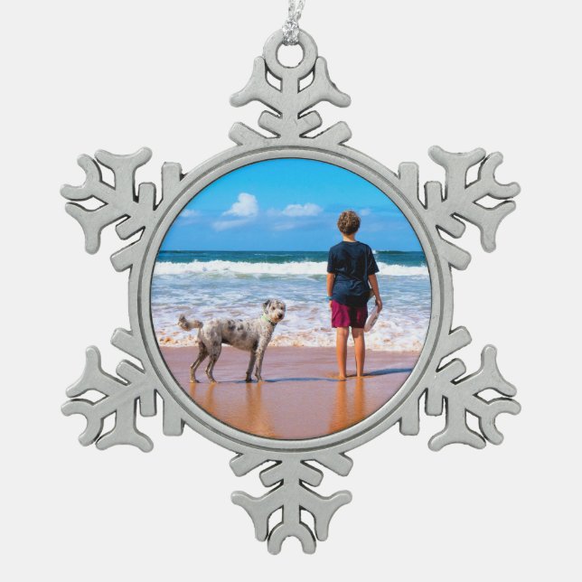 Personalized Custom Your Photo Christmas Ornament (Front)