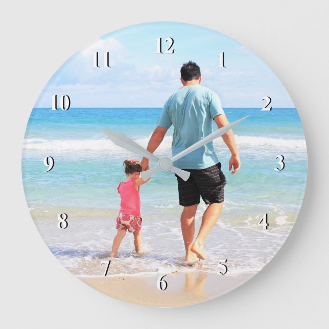 Personalized Custom Your Photo Clock (Front)