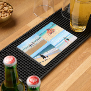 Personalized Custom Your Photo Collage Bar Mat