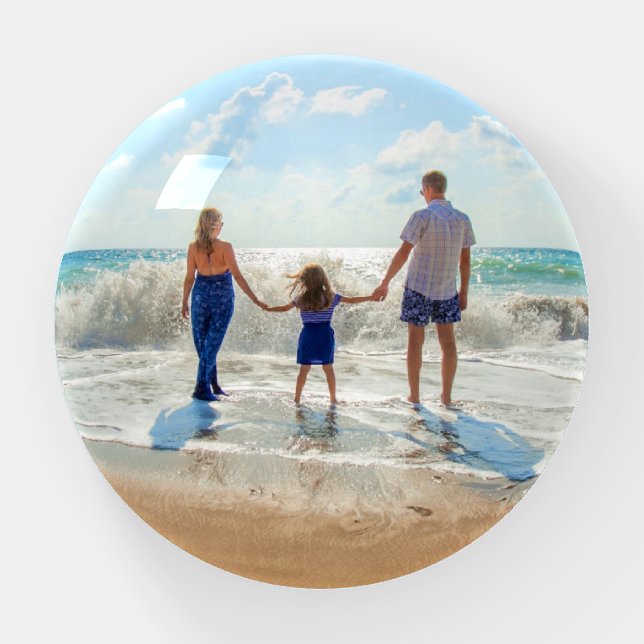 Personalized Custom Your Photo Paperweight Gift (Front)