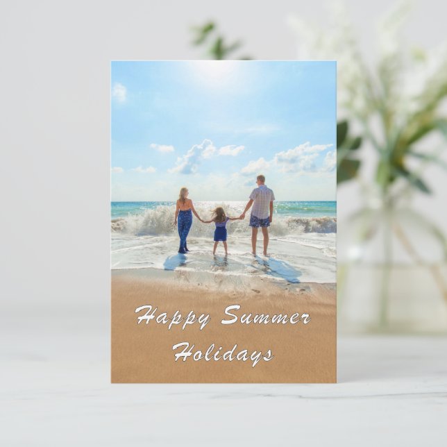 Personalized Custom Your Photo Summer Card (Standing Front)