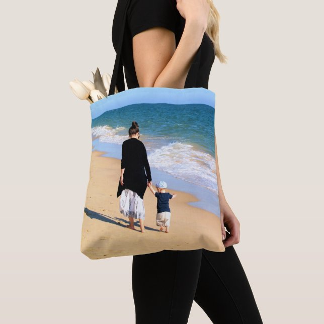 Personalized Custom Your Photo Tote Bag (Close Up)