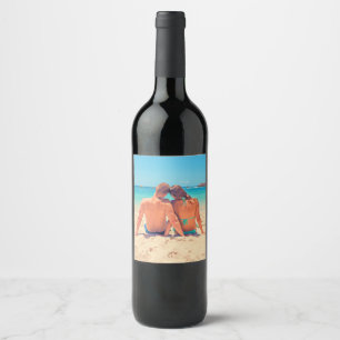 Personalized Custom Your Photo Wine Bottle Labels