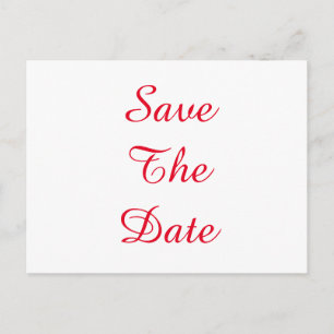 Personalized Custom Your Wedding Save The Date Announcement Postcard