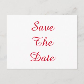 Personalized Custom Your Wedding Save The Date Announcement Postcard by sunbuds at Zazzle