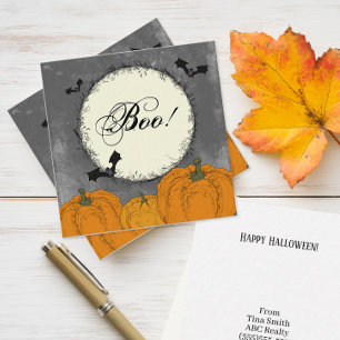 Personalized Customer Halloween Pop By Note Card