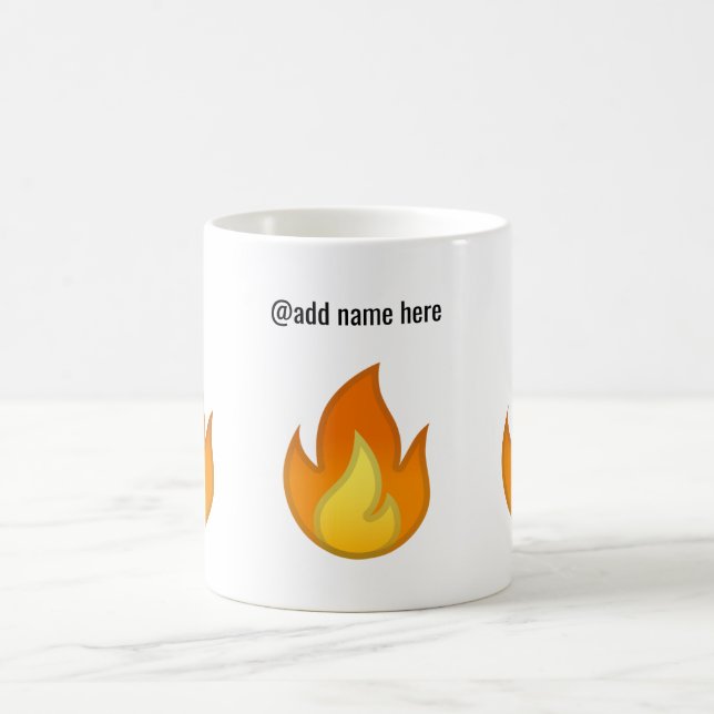 Personalized, Customizable Emoji Mug | You're Hot! (Center)