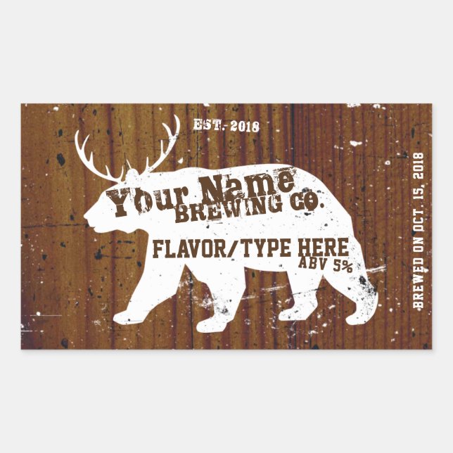 Personalized Customizable Homebrew Labels (Front)