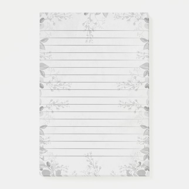 Personalized Customizable Lined Notebook Paper Pos Post-it Notes (Front)