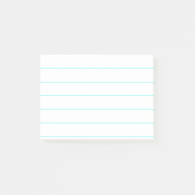 Personalized Customizable Lined Notebook Paper Post-it Notes (Front)