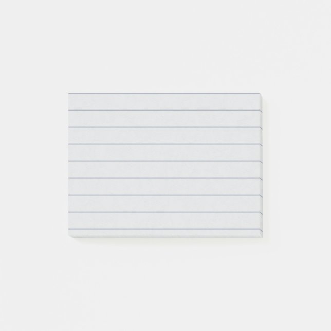 Personalized Customizable Lined Notebook Paper Post-it Notes (Front)
