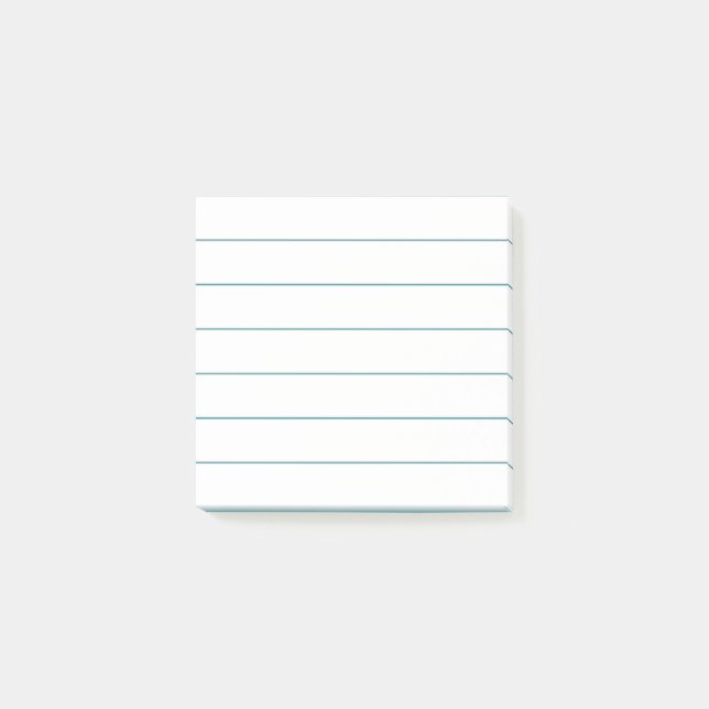 Personalized Customizable Lined Notebook Paper Post-it Notes (Front)