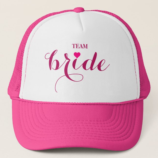 Personalized Customize Team Bride Trucker Hat (Front)