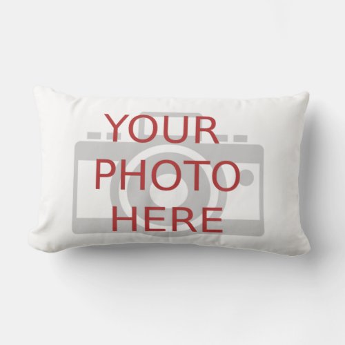 Personalized Customized Double Sided Photo Lumbar Pillow