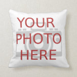 Personalized Customized Double Sided Photo Throw Pillow<br><div class="desc">Personalized Customized Double Sided Photo Throw Pillow.</div>