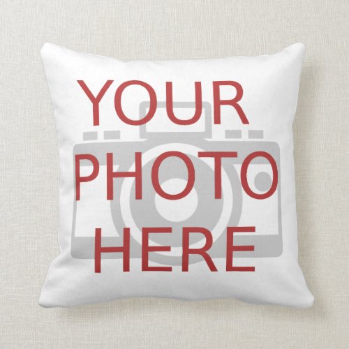 Personalized Customized Double Sided Photo Throw Pillow