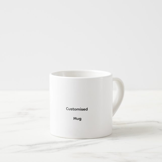 Personalized Customized Espresso Mug (Front Right)
