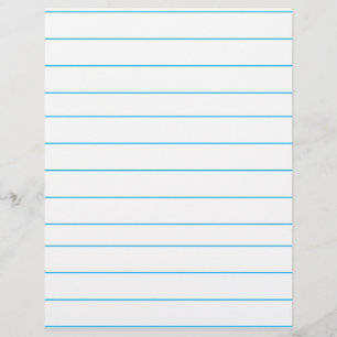 Personalized Customized Green Ruled Paper