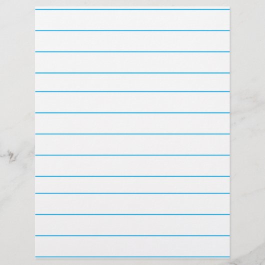 Personalized Customized Green Ruled Paper (Front)
