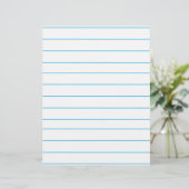 Personalized Customized Green Ruled Paper (Standing Front)