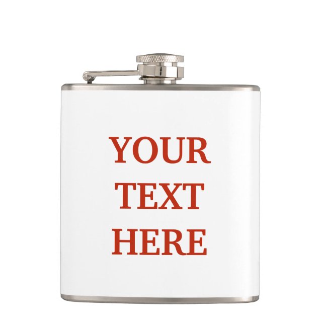 Personalized customized hip flask (Front)