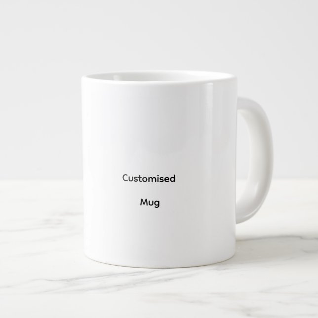 Personalized Customized Jumbo Mug (Front Right)