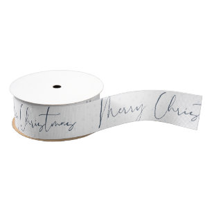 Personalized Customized Merry Christmas Grosgrain Grosgrain Ribbon