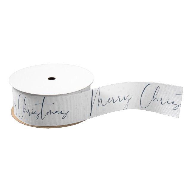 Personalized Customized Merry Christmas Grosgrain  Ribbon (Spool)