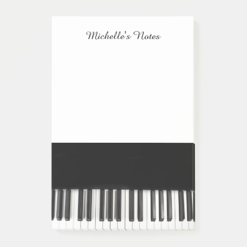 Personalized Customized Piano Keys Post_it Notes