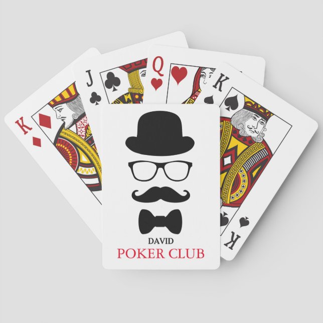 Personalized Customized Poker Club Poker Cards (Back)