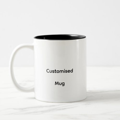 Personalized Customized Two-Tone Mug, 11 oz Coffee Mug