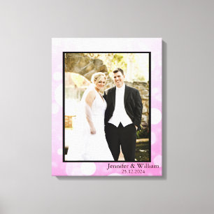 Personalized Customized Wedding Photo Canvas Print