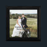 Personalized Customized Wedding Photo Gift Box<br><div class="desc">Add your wedding photo or anniversary picture to this gift box. Add your names and the date your were married.</div>