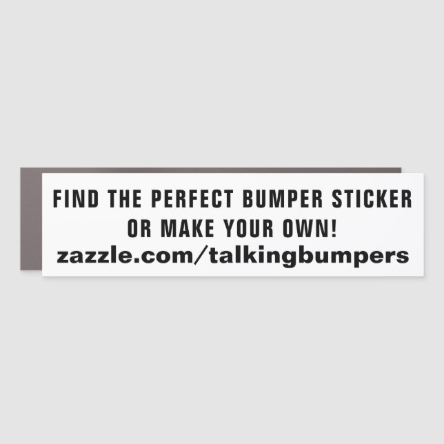 Personalized customized your Message Car Magnet (Front)