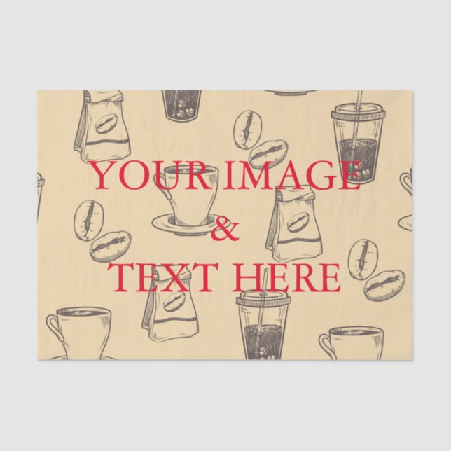 Personalized Customized Your Own Photo Tissue Pape Paper (Front)