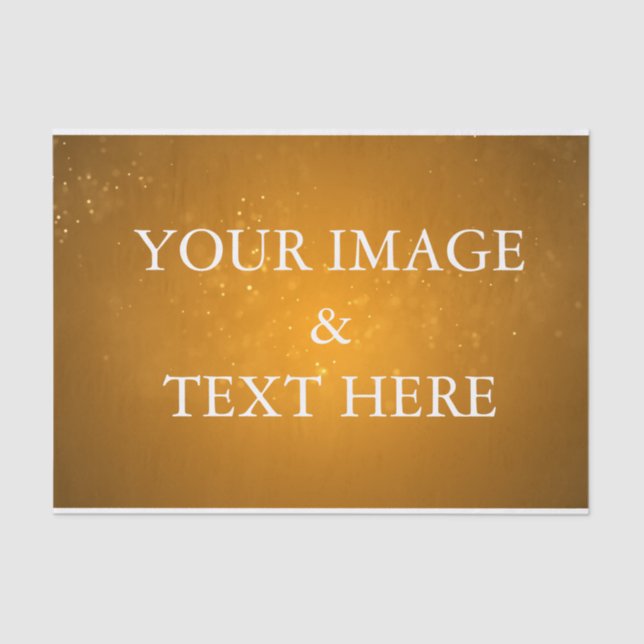 Personalized Customized Your Own Photo Tissue Pape Tissue Paper (Front)